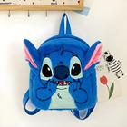 Mini Mochila de Pelúcia 3D Stitch Disney - Grande Capacidade para Crianças