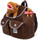 Mini mochila Naturally KIDS Dinosaur para crianças de 2 a 5 anos