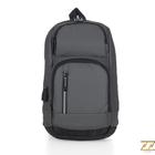 Mini Mochila Transversal Masculina De Peito Diagonal + Usb