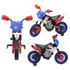 Mini Motinha A Bateria 6V Motocross P/ Crianças Cor Azul