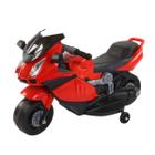 Mini Moto Elétrica 6V Vermelha Importway Infantil Com Música Luzes No Farol E Buzina Recarregável Para Pequenos Pilotos