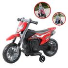 Mini Moto Elétrica Cross Infantil 6V Bivolt com Rodinhas