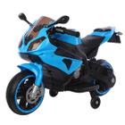 Mini Moto Elétrica Infantil 6V Azul Suporta 25kg Inmetro Luzes/Som Bivolt BW127AZ - Importway