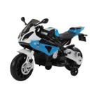 Mini Moto Eletrica Infantil Bmw S1000rr 12v Azul Som E Luz