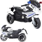 Mini Moto Elétrica Infantil Motorizado Movido A Bateria 12v Brinquedo Criança 25kg Polícia Touring