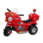 Mini Moto Eletrica Infantil Para CrianÇa Vermelho Com Luz - Iw