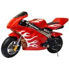 Mini Moto Infantil Gasolina 2 Tempos 49CC Speed Ninja GP Esportiva Vermelha Importway WVPR-204