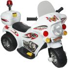 Mini Moto Motinha Infantil Elétrica de Brinquedo Para Criança Motoquinha Motoca Menino Menina Branca
