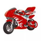 Moto Eletrica Infantil Xplast Speed Chopper 6V Branca Vermelha - Maçã Verde  Baby