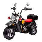 Mini moto triciclo elétrico infantil harley davidson black