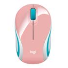 Mini Mouse sem fio Logitech M187, Conexão USB e Pilha Inclusa, Rosa - 910-005364