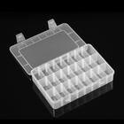 Mini Organizador Plástico Porta Treco 24 Divisórias Transparente