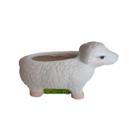 Mini ovelha decorativa de gesso
