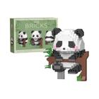 Mini Panda de Blocos de Construção - Brinquedo Educativo DIY para Meninos