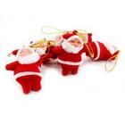 Mini Papai Noel Pendente De Árvore Natal Noel 9 Cm 12 Peça