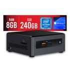 Mini PC Intel Dual Core J4005 8GB SSD 240GB Windows 11 PRO Certo PC - NUC 108