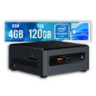 Mini PC Intel NUC J4005 4GB SSD 120GB Intel Graphics 600 Win 11 SL Certo PC - 100