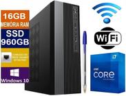 Mini Pc slim Cpu Desktop Intel Core I7 / 16gb Ram/ Ssd 960gb / windows 10