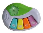 Mini Piano Infantil Teclas Som Brinquedo - Verde - Pilha Aa