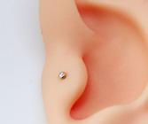 Piercing Umbigo Folheado a Ouro 18k bola simples - Elshadai Jóias