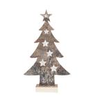 Mini Pinheiro De Madeira Estrelas E Led 51X30X7Cm 1016484 - Cromus