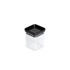 Mini Pote Vasilha Hermético Organizador Quadrado Para Mantimentos 180 Ml Black - Paramount 4