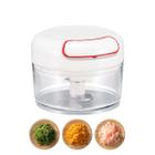 Mini Processador Alimentos Triturador Manual 2 Laminas 200Ml