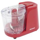 Mini Processador de Alimentos Elétrico 220V 350ml 2 Lâminas Vermelho Amvox Apr 1001 Red 220V