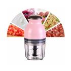 Mini Processador de Alimentos Elétrico 600ml Cortador Triturador Legumes Frutas Verde ou Rosa - PROCESSADOR 600ML