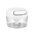 Mini Processador De Alimentos Manual 2 Lâminas Inox 200Ml