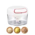 Mini Processador Triturador De Alimento 2 Lâminas Inox 200ml