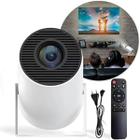 Mini Projetor Smart 4k Wifi 1080p HD HY300 Cor Branco para sessões cinema - LIPPIN