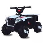 Mini Quadriciclo Elétrico 6v Infantil Duas Marchas Branco