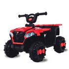 Mini Quadriciclo Elétrico 6v Infantil Duas Marchas Vermelho