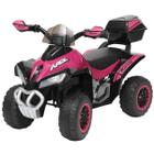 Mini Quadriciclo Elétrico Infantil 6V Rosa Bw129Rs