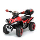 Mini Quadriciclo Elétrico Infantil Vermelho Para Crianças de 2 a 5 anos Brinquedo Com Carregador 110v/220v Com Luz e Som Moto Cross