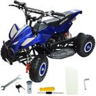 Mini Quadriciclo Infantil Gasolina Atv 49CC 2T Cross Trilha Off Road Importway WVATV-002A Azul