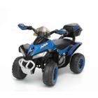 Mini Quadriciclo Moto Elétrica Infanti Com Luz e Som Azul