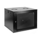 Mini Rack de Parede 19" 8Us x 470mm Preto Contato - SOLUCAO