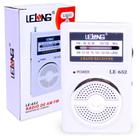 Mini Rádio De Bolso Am E Fm Le-652 Branco - Lelong