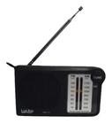 Mini Radio Portatil Am Fm De Bolso Preto Fone De Ouvido P2