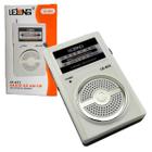 Mini Rádio Portátil Radinho De Pilha Am/fm Mini Fone Branco