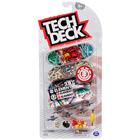 Mini Skateboard Element 4-Pack, Ultra DLX TECH DECK, Coletável e Customizável, Multicolorido