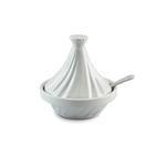 Mini Tagine de Cerâmica Twist 250Ml C/Colher Branco Ceraflame