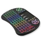 Mini Teclado Controle WIFI Sem Fio LED RGB Para Tv Smart Pc - Exbom