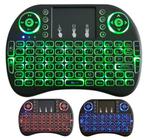 Mini Teclado Mouse Touch Sem Fio Tv Box Com Luz Noturna