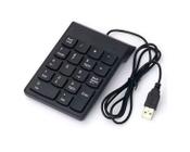 Mini Teclado Numérico Portátil Usb 18 Teclas Pc E Notebook