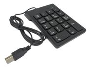 Mini Teclado Numérico Usb Com Fio 18 Teclas Calculadora