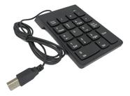 Mini Teclado Numérico Usb Com Fio 18 Teclas Notebook Pc