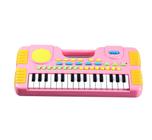 Mini Teclado Rosa Brinquedo Piano Infantil 31 Teclas -Center
